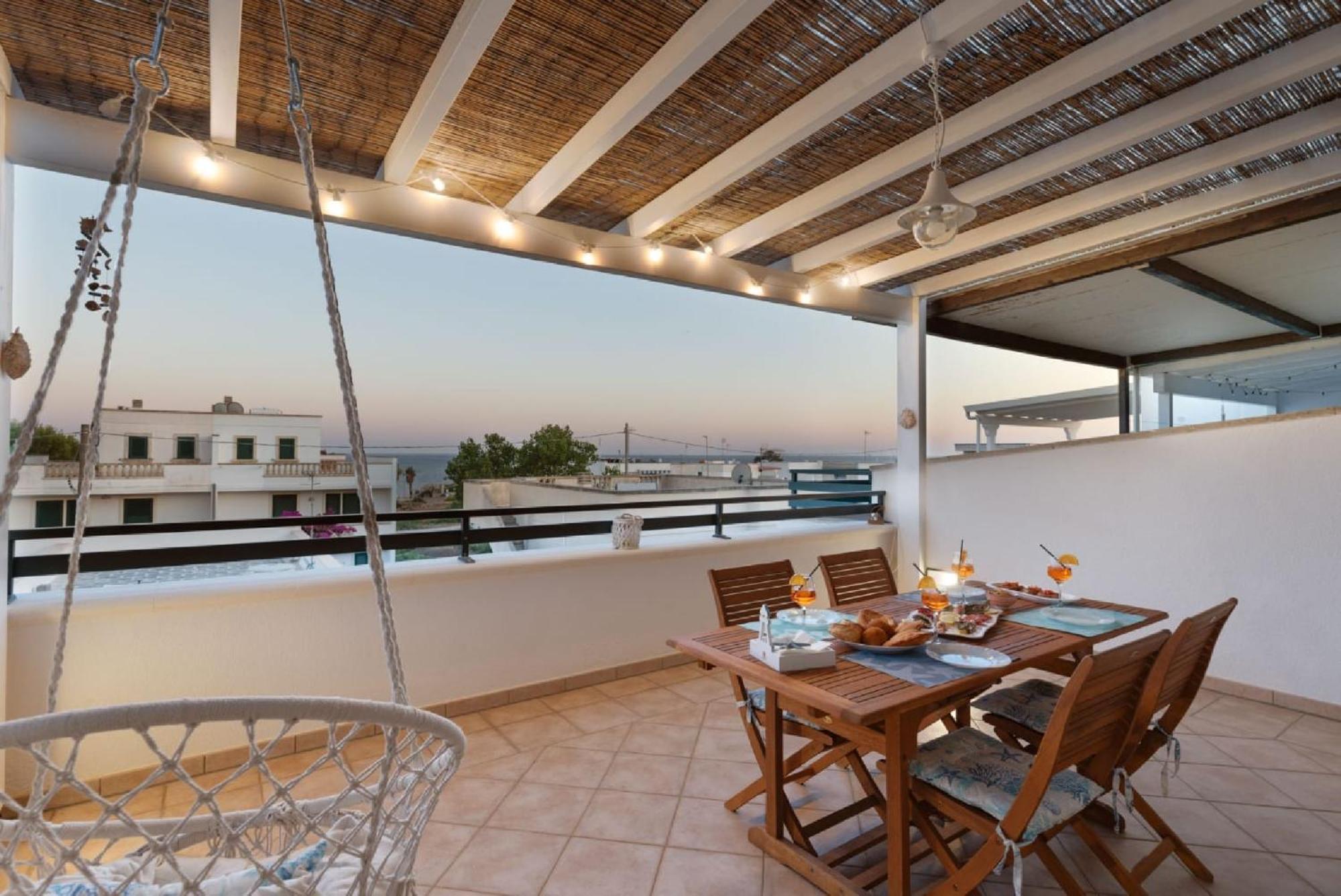 Casa Vacanze Orlando - Con Veranda Vista Mare A 200M Dal Mare Santa Maria di Leuca Exteriér fotografie